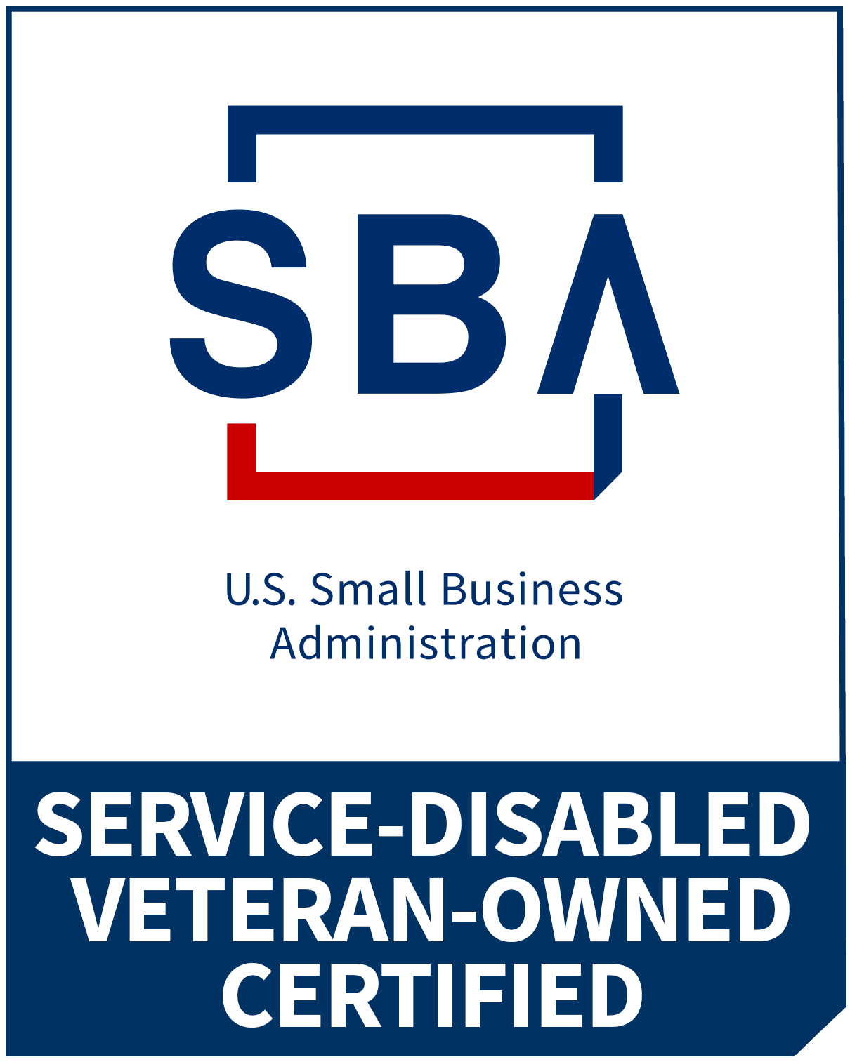 SBA-certified Service-Disabled Veteran-Owned Small Business